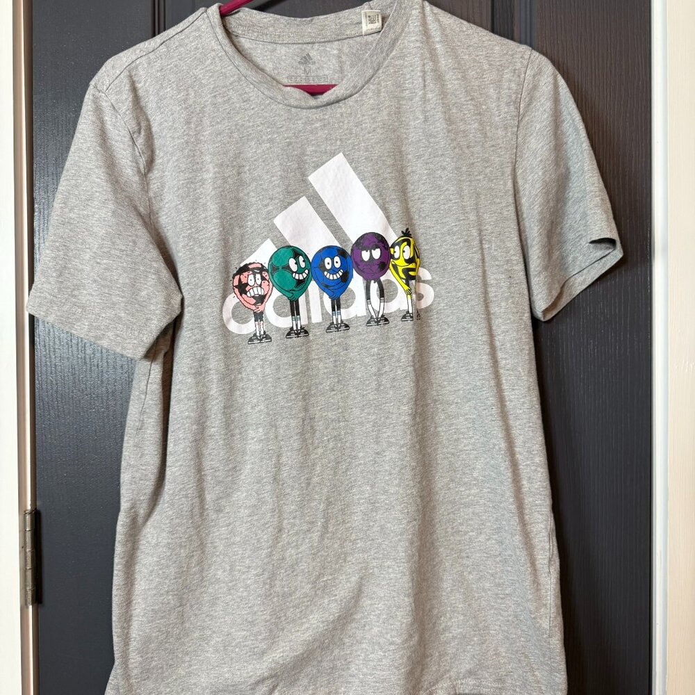Men's T-Shirt - ADIDAS - Gray - Size M